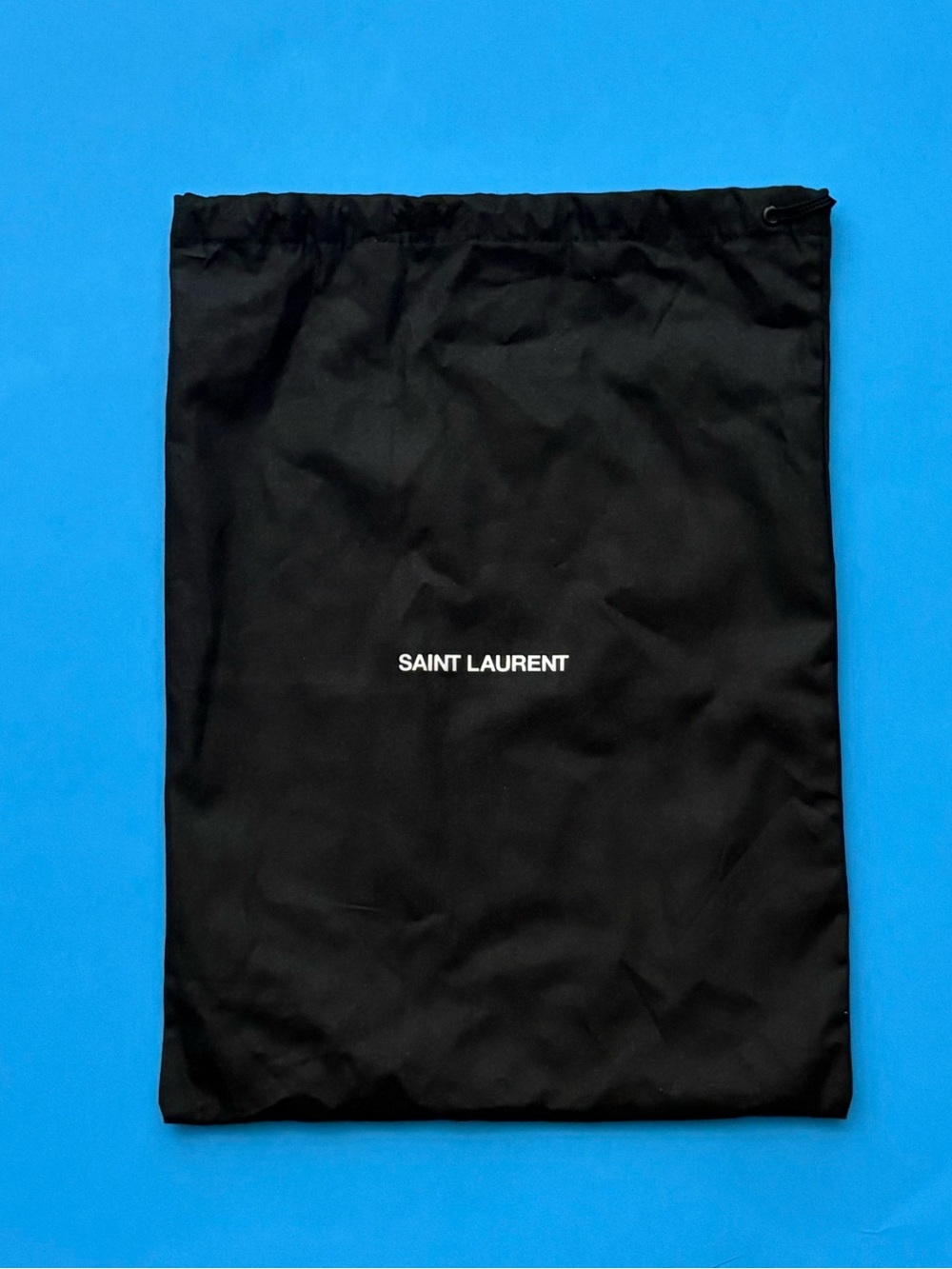 💟 Saint Laurent Fully Lined Black Drawstring Dust Bag 7.5”x10.5”